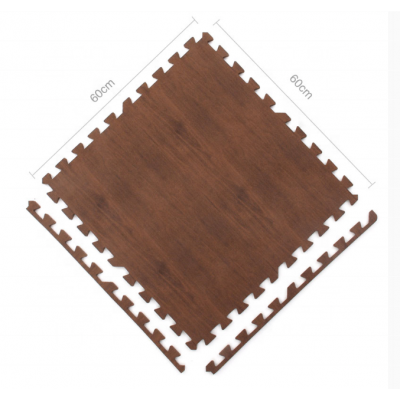 Anti slip Best selling EVA artificial eva foam Pure color wood grain floor mat