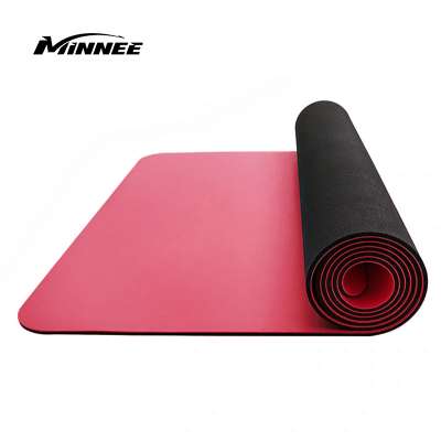 MIINNEE Anti slip Eco-friendly Natural high quality Leather 72inch PU Rubber Yoga Mat